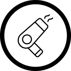 Hairdryer Vector Icon Design