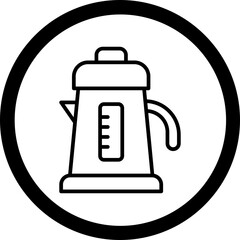 Electric Kettle Vector Icon Design