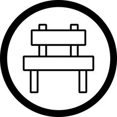 Obraz premium Bench Vector Icon Design
