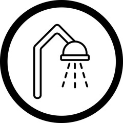 Shower Vector Icon Design