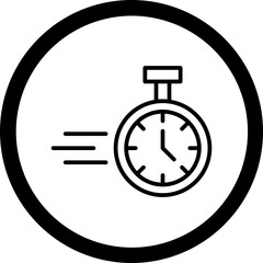 Fast Time Vector Icon Design