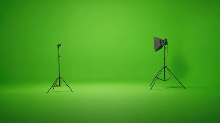 Green screen is a special background that lets you replace the background with any image or video