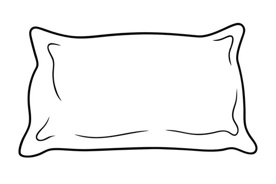 recommend clip art: Pillow Line art vector illustration