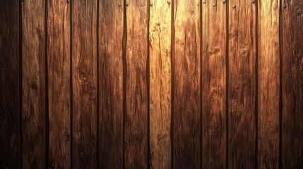 Naklejka premium Repeating rustic planks in anime style, forming a warm and textured background with traditional, natural vibes.
