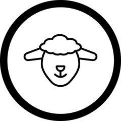 Sheep Vector Icon Design