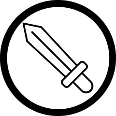 Sword Vector Icon Design