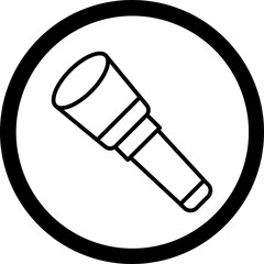 Spyglass Vector Icon Design