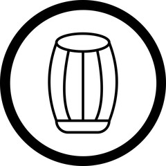 Barrel Vector Icon Design