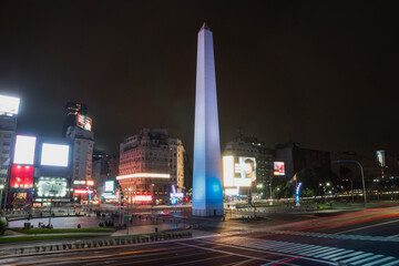 buenos aires obelisk at night
