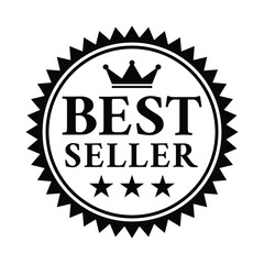 Best seller badge logo design | Vector Illustration