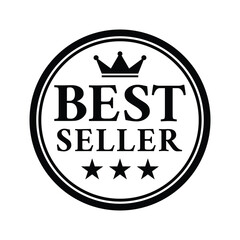 Best seller badge logo design | Vector Illustration