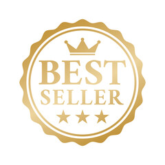 Best seller badge logo design | Vector Illustration