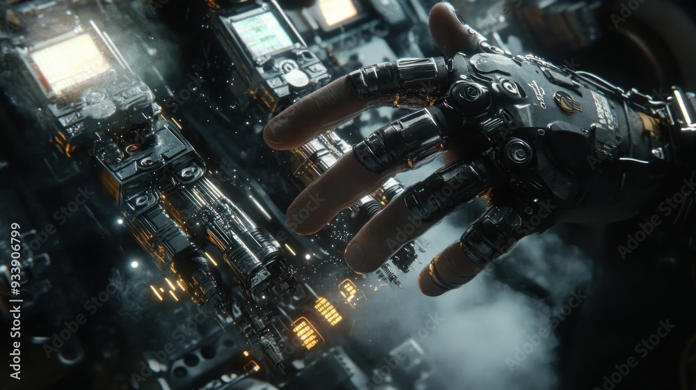 Poster A Robotic Hand Reaching Towards a Complex Mechanical Interface