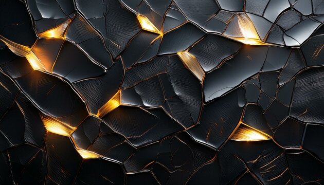 metallic wall, from the cracks golden light rays are passing, hyper realistic