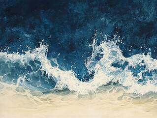 abstract watercolor rip curl background wall art,tranquility art,zen home decor,