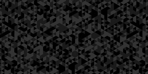 Abstract geometric vector seamless technology gray and black cube square paper background. surface creative diamond geometric pattern gray Polygon Mosaic triangle, business and corporate background.