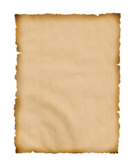 treasure map, paper scroll template, isolated, extracted on transparent background, png file