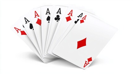 Obraz premium A vector illustration of a suit deck of playing cards against a white background.