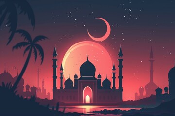 Creating a logo concept with an Islamic mosque background involves incorporating elements that reflect the significance and symbolism of mosques in Islamic culture