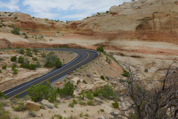 road in the mountains of Colorado 