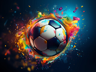 Fototapeta premium Gorgious Football abstract background