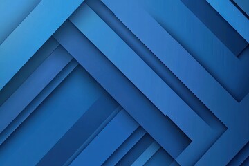 Fototapeta premium Blue Gradient Background with Diagonal Lines and Geometric Shapes. AI generated illustration