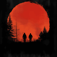 Naklejka premium adventure vector art