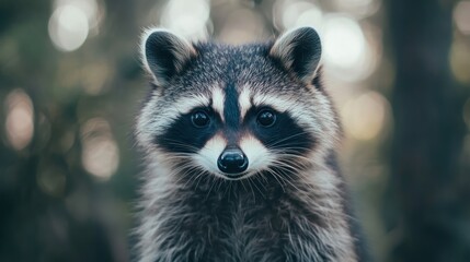 Fototapeta premium Close-up Portrait of a Raccoon