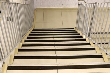 Fototapeta premium Stairs as an architectural detail in the construction of buildings and structures in Israel.