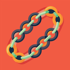 Obraz premium Chain Vector Design Illustration