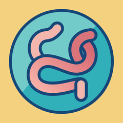 Colon Vector Design Illustration