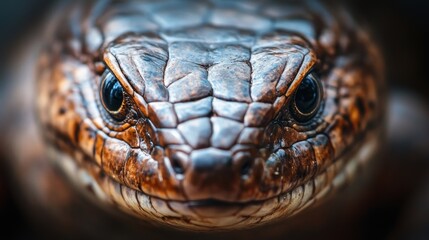 Fototapeta premium Close Up of a Lizard's Face