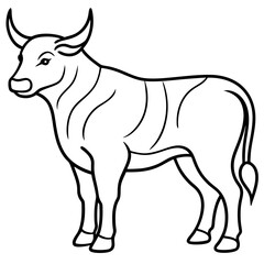 Spanish Toro Body Vector Illustration - Bold Bull Design for SVG, Cricut, Clipart, and T-Shirt Graphics