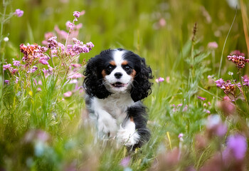Fototapeta premium cavalier king charles