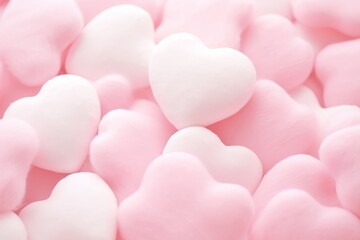 Fototapeta premium Pink Hearts Background: Romantic and Delicate Texture