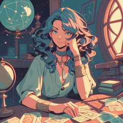 Beautiful witch avatar