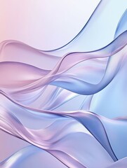 Soft flowing waves in pastel colors creating a serene atmosphere