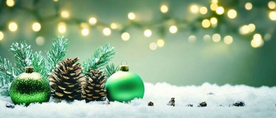 Obraz premium Festive Christmas Scene