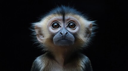 Obraz premium A Curious Monkey Portrait