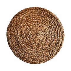 Obraz premium Weave Straw Place Mat Isolated on white and transparent background