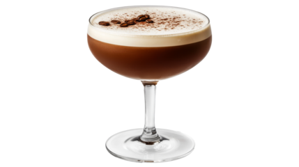 Espresso Martini isolated on a isolated background