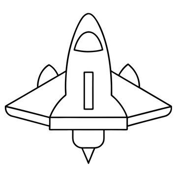 recommend clip art: rocket illustration line art design