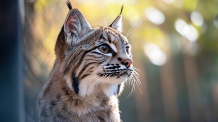 Obraz premium A Close-up of a Bobcat in the Wild