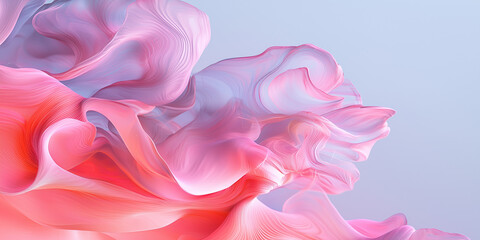 Abstract Pink and Purple Swirling Art Print