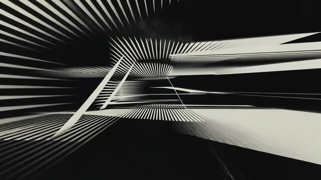 Vintage Geometry in Black and White with Motion Design