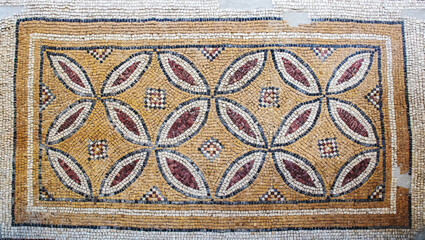 Ancient Mosaic Artwork from Madaba, Jordan - Beautifully Preserved Historical Pieces
