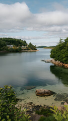 Obraz premium a stunning view of islands and the sea