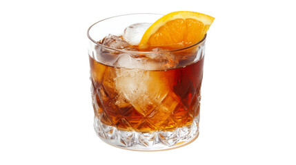 Old Fashioned isolated on a transparent background