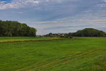 Impressionen am Radweg zwischen Schkeuditz und Raßnitz, Fluss Weiße Elster, Saalekreis, Sachsen Anhalt, Deutschland