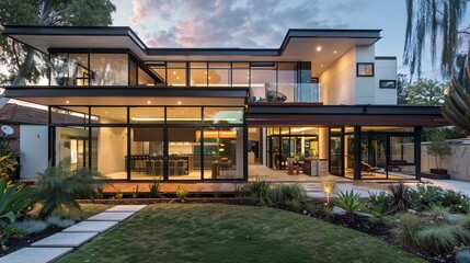 Fototapeta premium modern house architecture design 